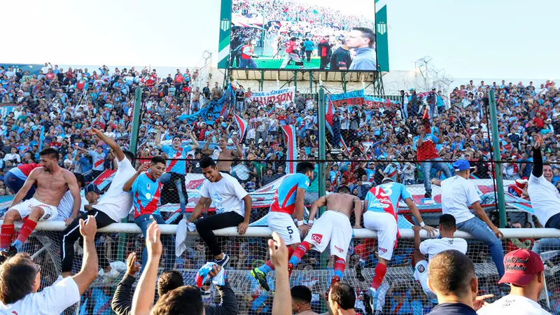 La hinchada de Arsenal en la tribuna