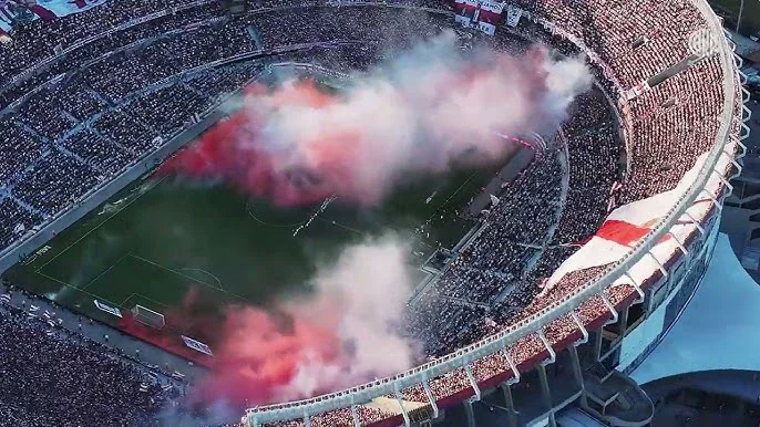 La hinchada de River Plate en la tribuna